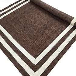 Alfombra de yute - Jessore (marrón/blanco)