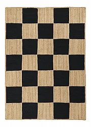 Alfombra de yute - Khulna (natural/negro)
