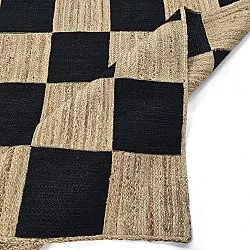 Alfombra de yute - Khulna (natural/negro)