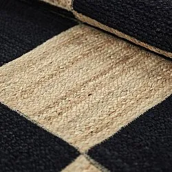 Alfombra de yute - Khulna (natural/negro)