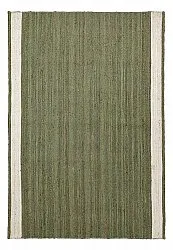 Alfombra de yute - Senaki (verde militar/blanco)