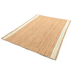 Alfombra de yute - Senaki (naturaleza/blanco)