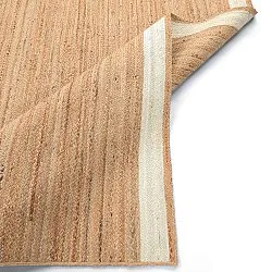 Alfombra de yute - Senaki (naturaleza/blanco)