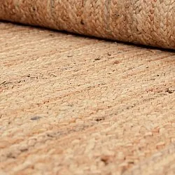 Alfombra de yute - Senaki (naturaleza/blanco)