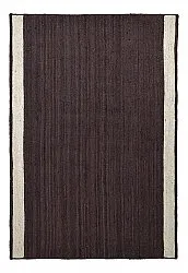 Alfombra de yute - Senaki (taupe oscuro/blanco)