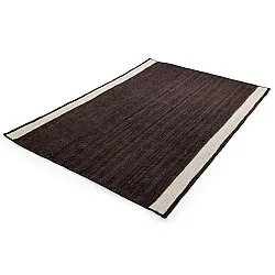 Alfombra de yute - Senaki (taupe oscuro/blanco)