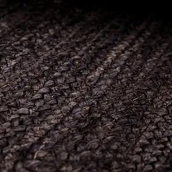 Alfombra de yute - Senaki (taupe oscuro/blanco)