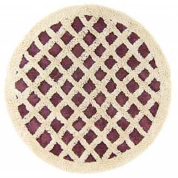 Alfombras redondeadas - Kara (marrón/offwhite)
