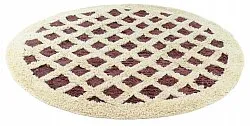 Alfombras redondeadas - Kara (marrón/offwhite)