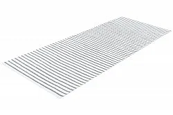 Alfombra de plástico - Kensington (gris/blanco)
