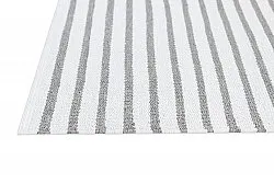 Alfombra de plástico - Kensington (gris/blanco)