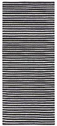 Alfombra de plástico - Kensington (negro/blanco)