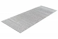 Alfombra de plástico - Kensington (blanco/negro)