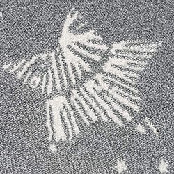 Alfombra infantil - Stars Rund (gris)