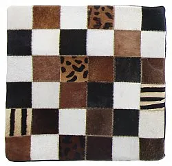 Cojín de Piel de Vaca (Funda de cojin) 45 x 45 cm