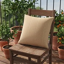 Funda de almohada - Martina Stripe (beige/blanco)