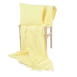 Funda de almohada - Nalani cotton cushion cover (amarillo claro)