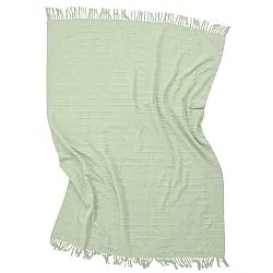 Mantas - Nalani cotton throw (verde claro)