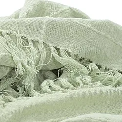 Mantas - Nalani cotton throw (verde claro)