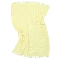 Mantas - Nalani cotton throw (amarillo claro)