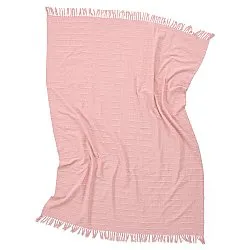 Mantas - Nalani cotton throw (rosa)
