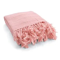 Mantas - Nalani cotton throw (rosa)