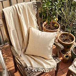 Funda de almohada - Veya cotton cushion cover (crema)