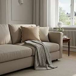 Funda de almohada - Yrsa (beige oscuro)