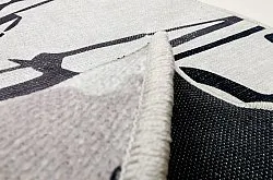 Alfombras redondeadas - Lawrance (gris/blanco)