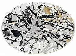 Alfombras redondeadas - Lawrance (gris/blanco)