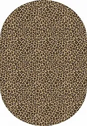 Alfombra ovalada - Leopard (marrón)