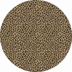 Alfombras redondeadas - Leopard (marrón)