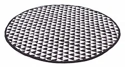 Alfombras redondeadas - Lindby (negro/blanco)