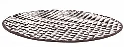 Alfombras redondeadas - Lindby (negro/blanco)