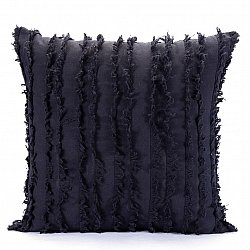 Funda de almohada - Boho Linen 45 x 45 cm (azul oscuro)