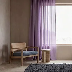 Cortinas Pack de 2 - Cortina mezcla de lino Lumira (púrpura)