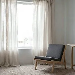 Cortinas Pack de 2 - Cortina mezcla de lino Lumira (blanco)