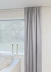 Cortinas - Cortinas apagadas Flora (gris claro)