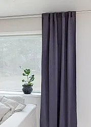 Cortinas - Cortinas apagadas Flora (gris oscuro)