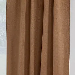 Cortinas - Cortinas apagadas Flora (marrón)
