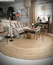Alfombras redondeadas - Natural (yute)