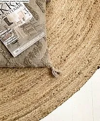 Alfombras redondeadas - Natural (yute)