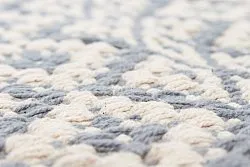 Alfombra de algodón - Lykke (gris/azul)