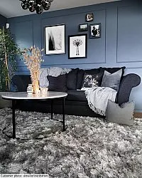 Alfombras de pelo largo - Janjira (plata)
