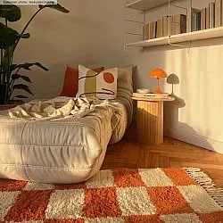 Alfombras de pelo largo - Maranello Natural Cotton Shaggy (naranja)