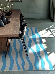 Alfombra Wilton - Marsala (azul/blanco)