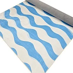 Alfombra Wilton - Marsala (azul/blanco)