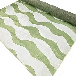 Alfombra Wilton - Marsala (verde/blanco)