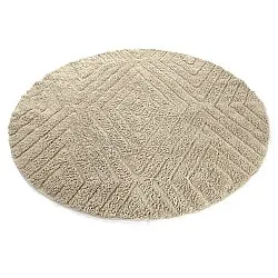 Alfombras redondeadas - Amberley Natural Cotton Shaggy (beige)