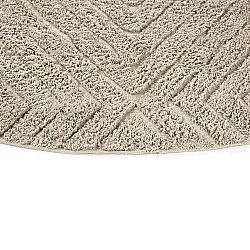 Alfombras redondeadas - Amberley Natural Cotton Shaggy (beige)